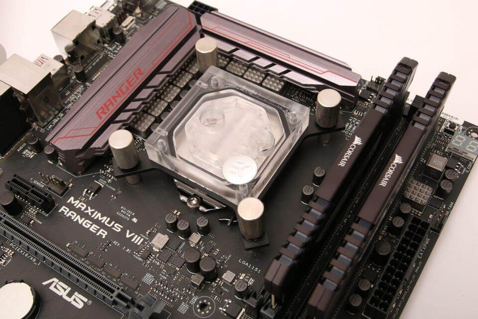 Fit the processor water block