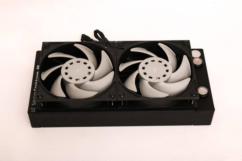 Install fans to the radiator