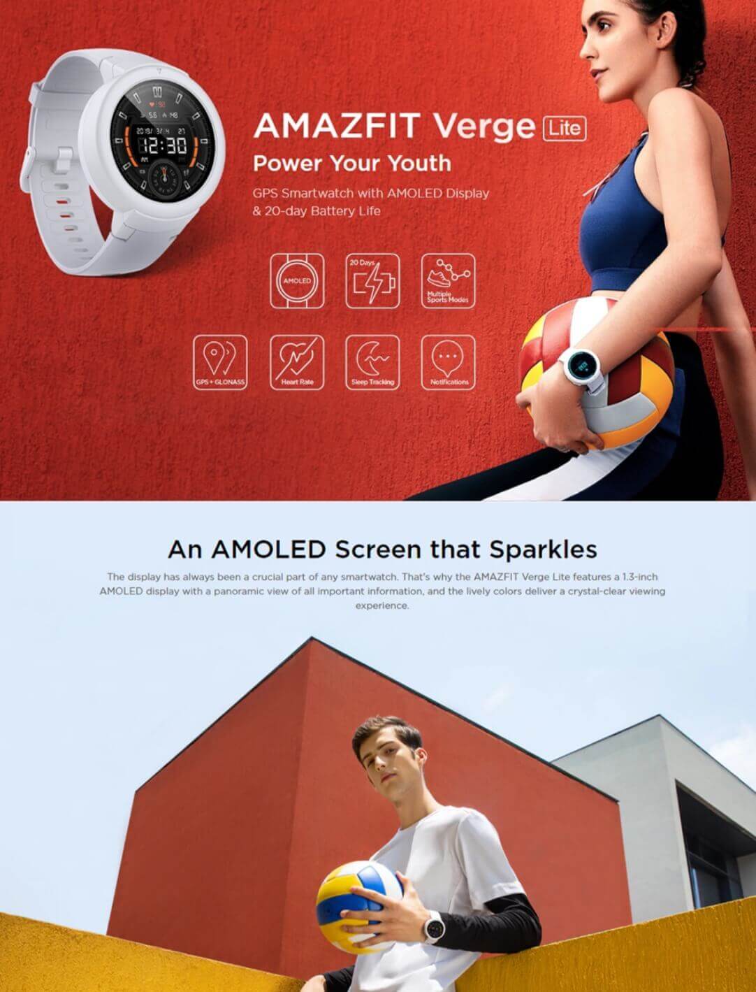 Verge Lite Bluetooth Sports Smartwatch Deals ! 59% Off