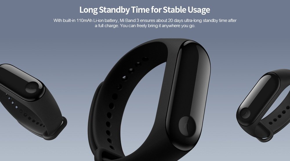 Xiaomi Mi Band 3 Smart Bracelet Steps Count Sleep Monitor Sale